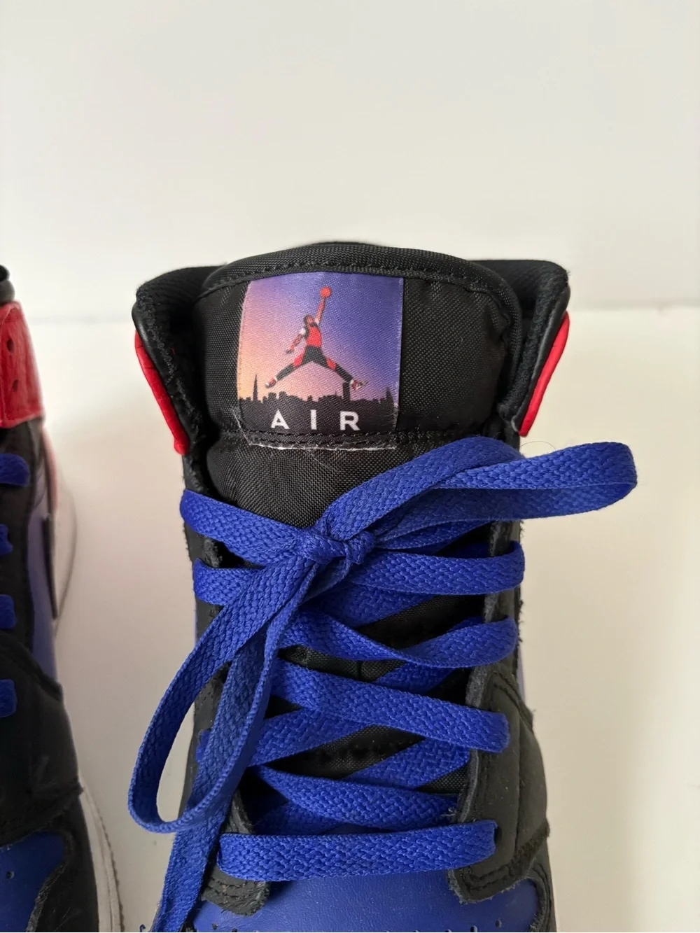NIKE JORDAN Air Jordan 1 Mid DX4379-400 Blue Red Purple Leather Mid Top 6.5 US